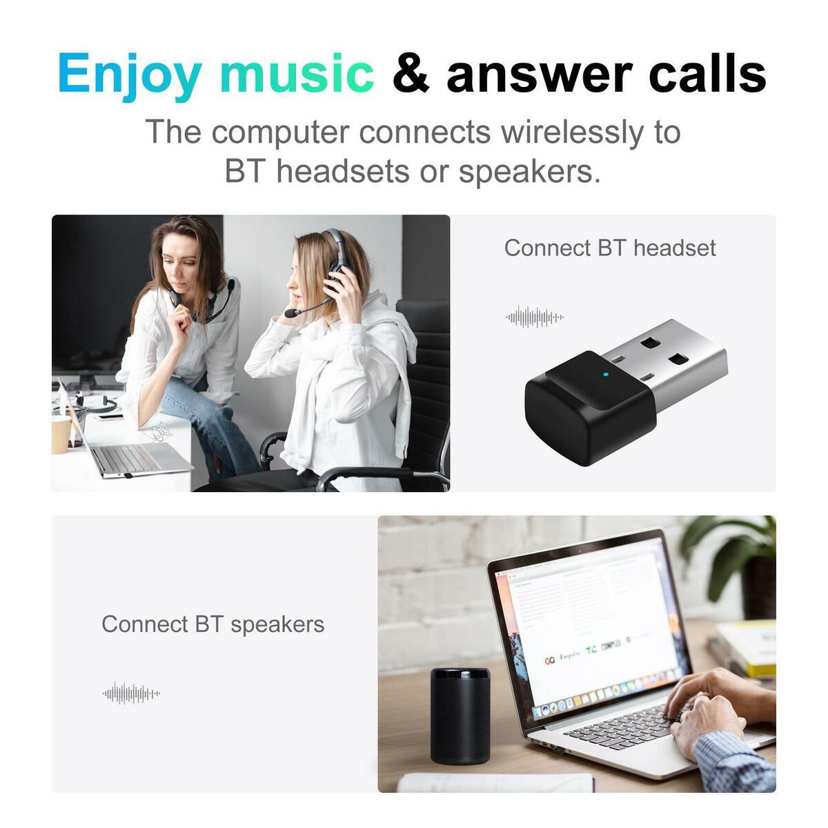 USB  5.0 Adapter  for Speaker/Mobile Phone Accessories -Black