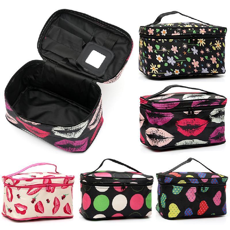 Women Travel Cosmetic Case Toiletry Makeup Handbag Organizer Storage Pouch Bag