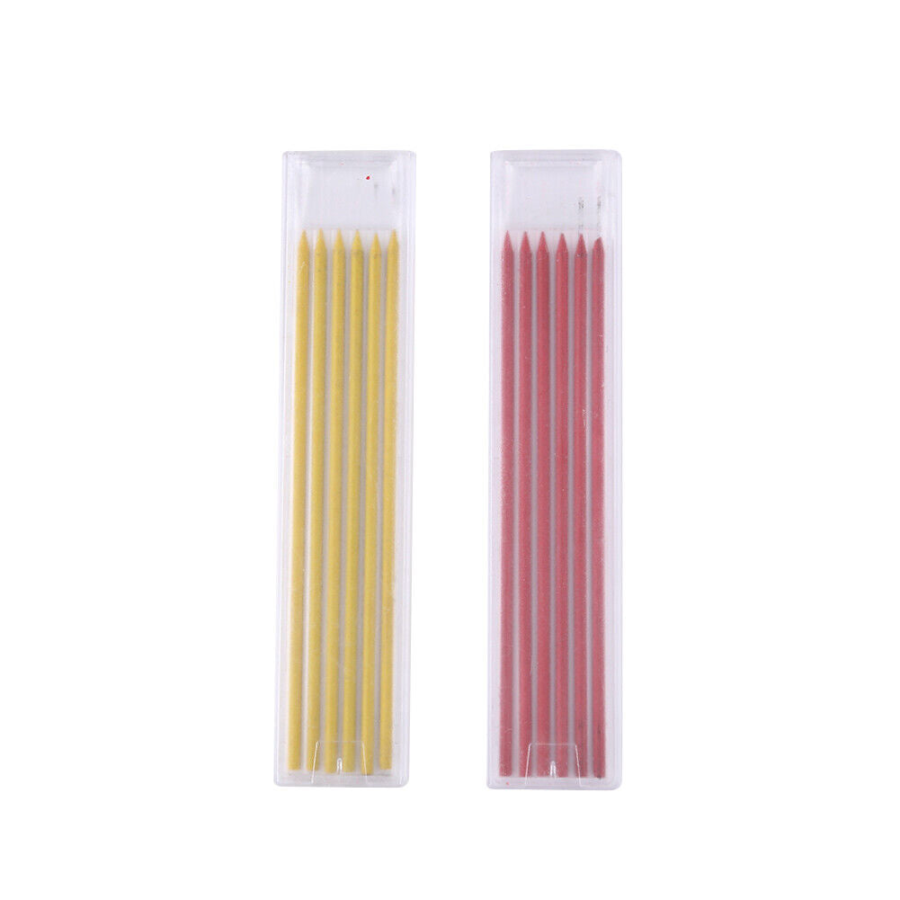 2pcs Carpenter Long Nose Pencil Set with 30 Refill Woodworking Marker Pens