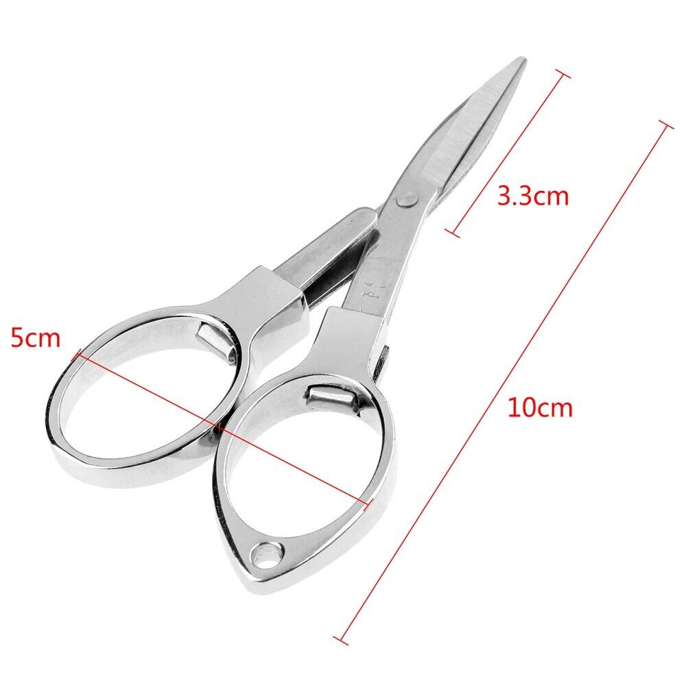1×Stainless steel Scissor Fish Use Travel Ring Cutter Fishing Tool Portable