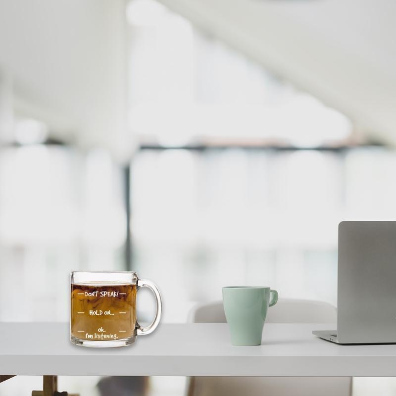 Don't Speak! Funny Coffee Mug -  Cool Novelty Birthday Gift for Men, Women, Husb