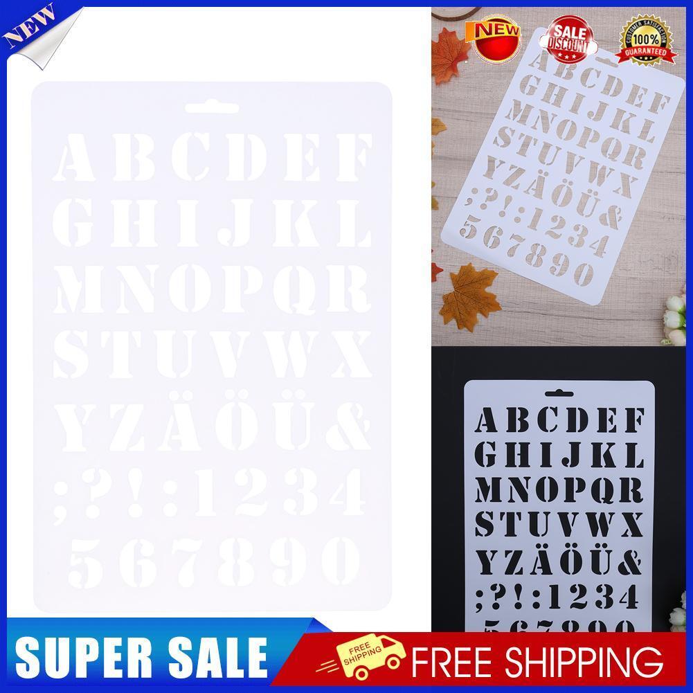 Lettering Stencil Letter Alphabet Stencils Painting Paper Craft Number Word