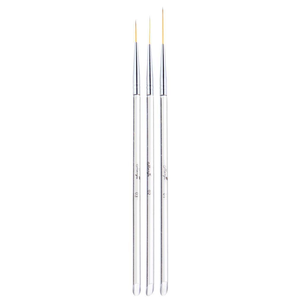 3pcs Nail Art Design Dotting Painting Drawing Polish Brush Pen Tools,