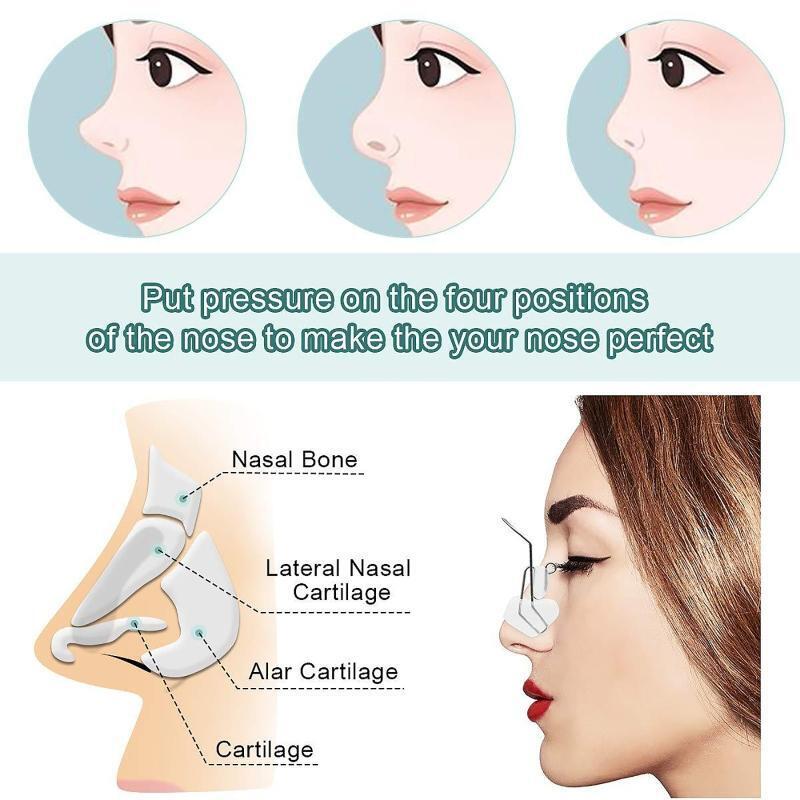Nose Shaper Clip Nose Beauty Up Lifting Silicone Nose Bridge Wide Crooked Tool