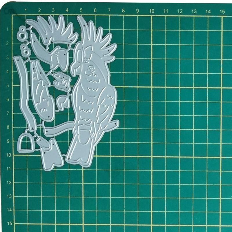 Lovely Parrot Metal Cutting Dies Photo Album Journal Decoration Birthday Gift