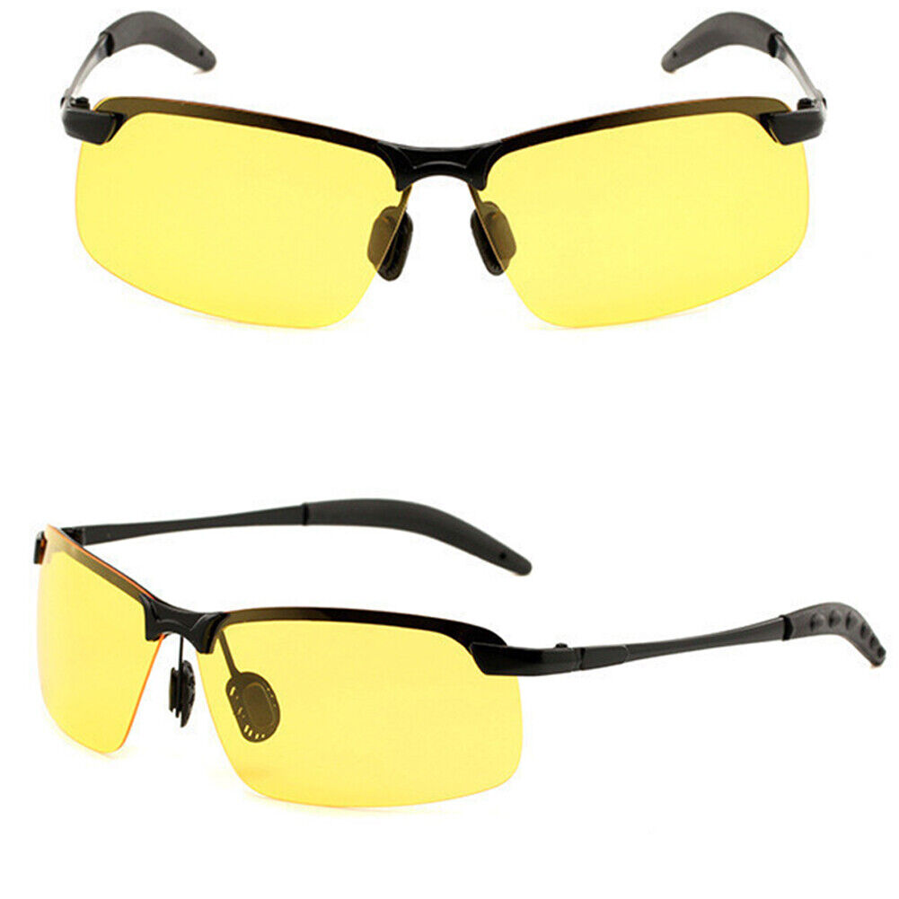 UV Protection Polarized Men Sports Photochromic Sunglasses (Yellow Lens)