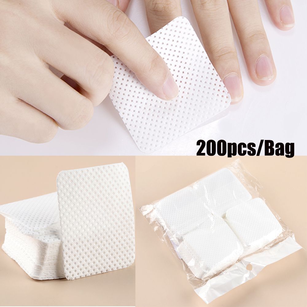 Fashion Nail Polish Removal Cotton Pads Paper  Lint-Free Meltblown Nail Wipes
