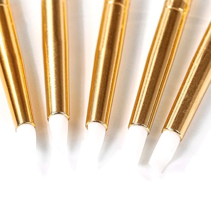 5Pcs/set Silicone Tip Paint Pens Handle Gel Nail Art Carving Drawing Pen Crafts