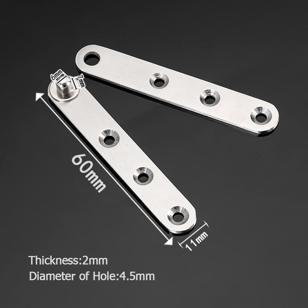 Stainless Steel Doors Hinges Rotating Concealed Upper Lower Hinge (60mm)