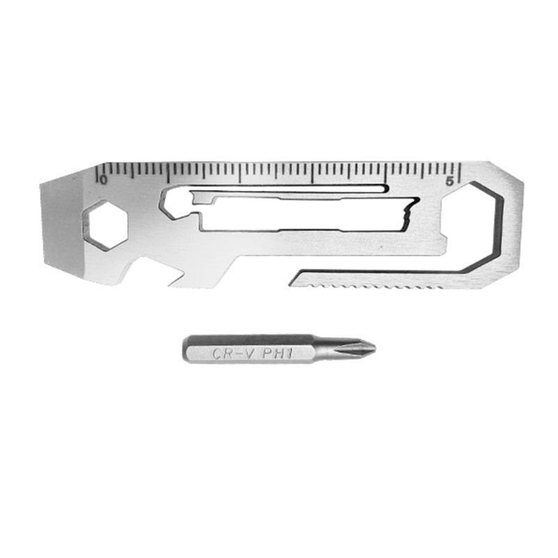 Upgraded Pocket Multitool Bottle Opener Slot-Cross Screwdriver Wrench Outdoor
