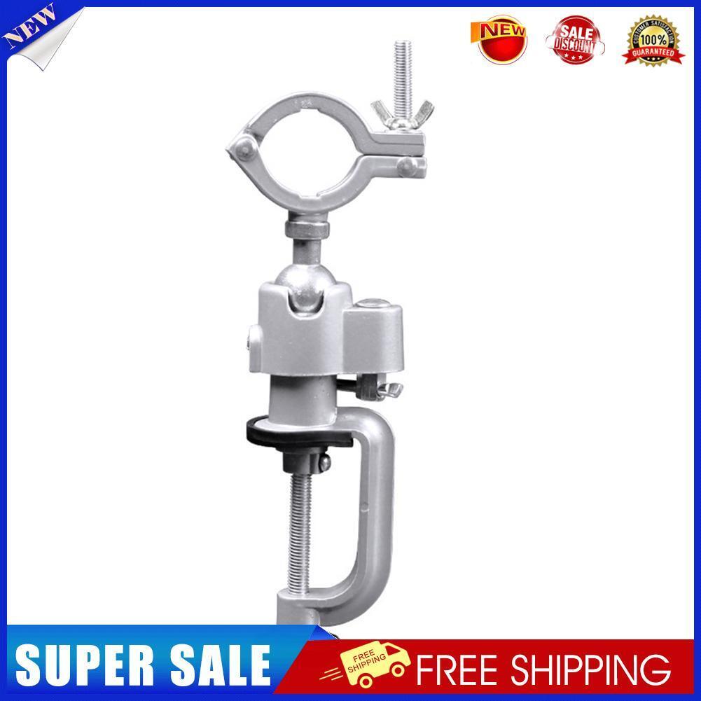 360 Rotating Clamp-on Table Bench Vise Electric Drill Stand Grinder Bracket