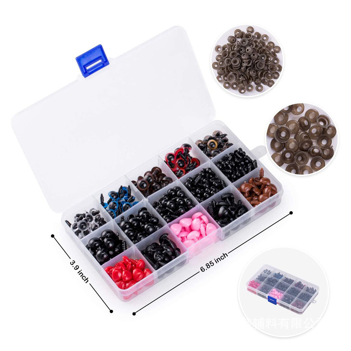 752pcs/box Plastic Animal Safety  and Nose for   Supplies
