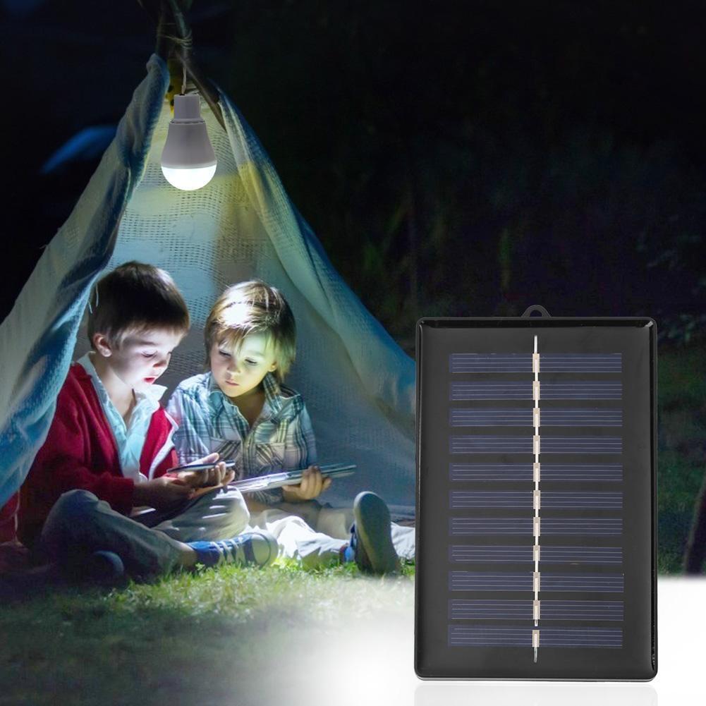 5V 15W 300LM Portable Solar Power Outdoor Lamp Low Power Consumption Bulb