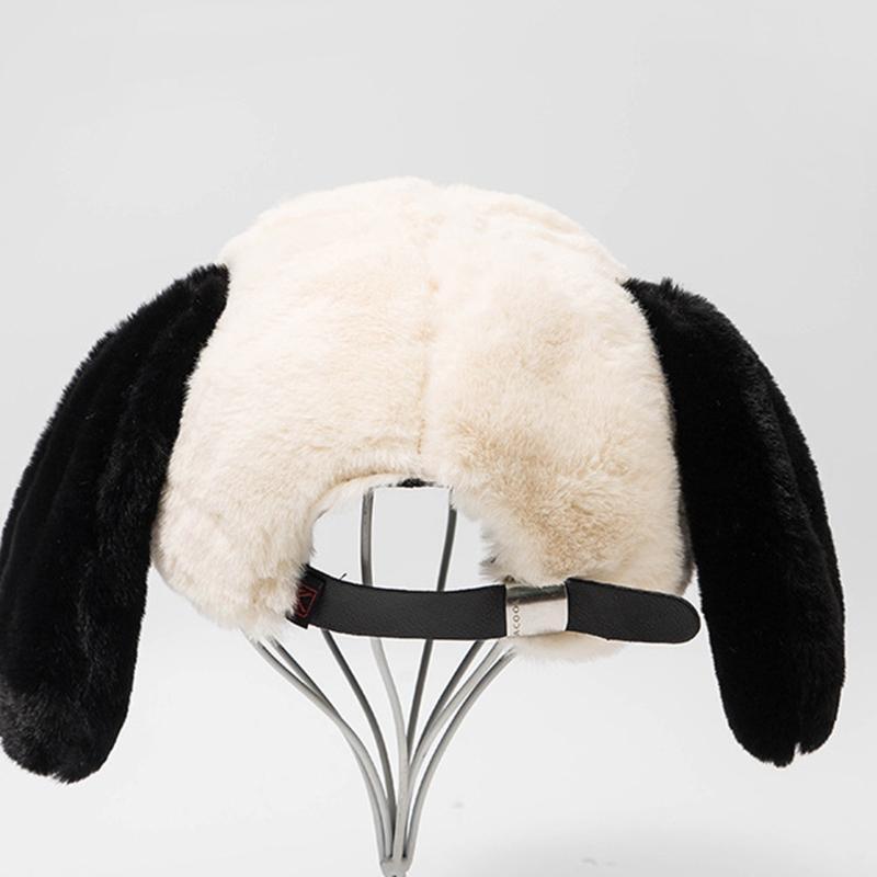 Puppy Peaked Cap Adjustable Baseball Cap Windproof for Chilly Outdoor Activities