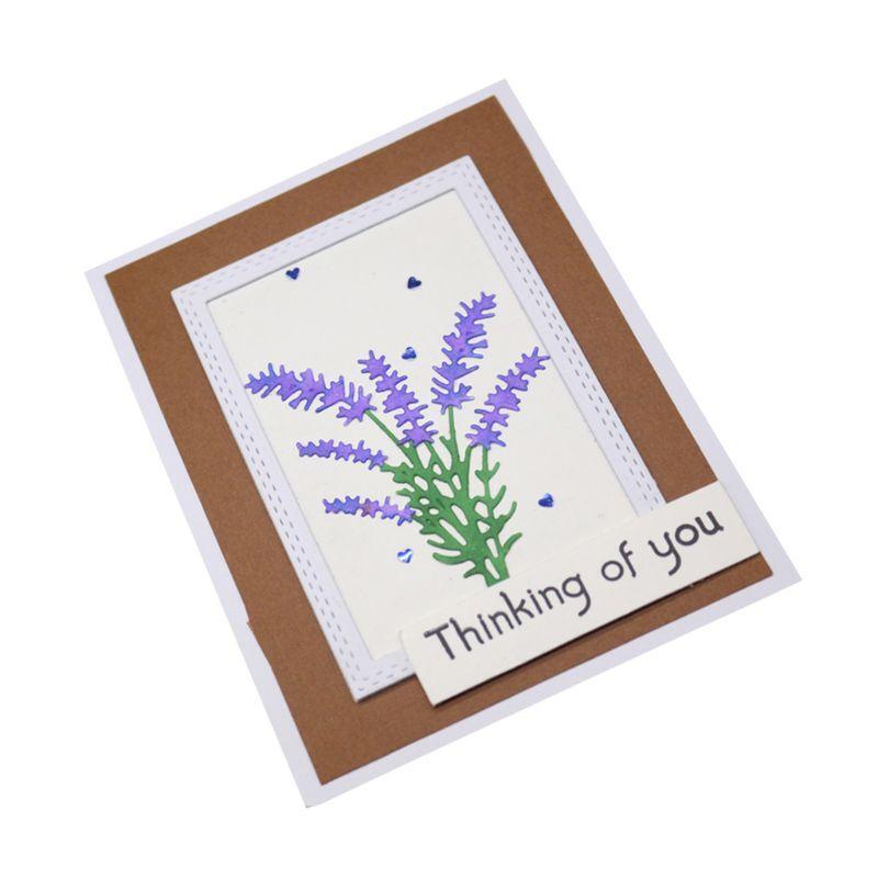 Lavender Metal Cutting Dies Stencil Scrapbooking DIY Album Stamp Paper Embossing