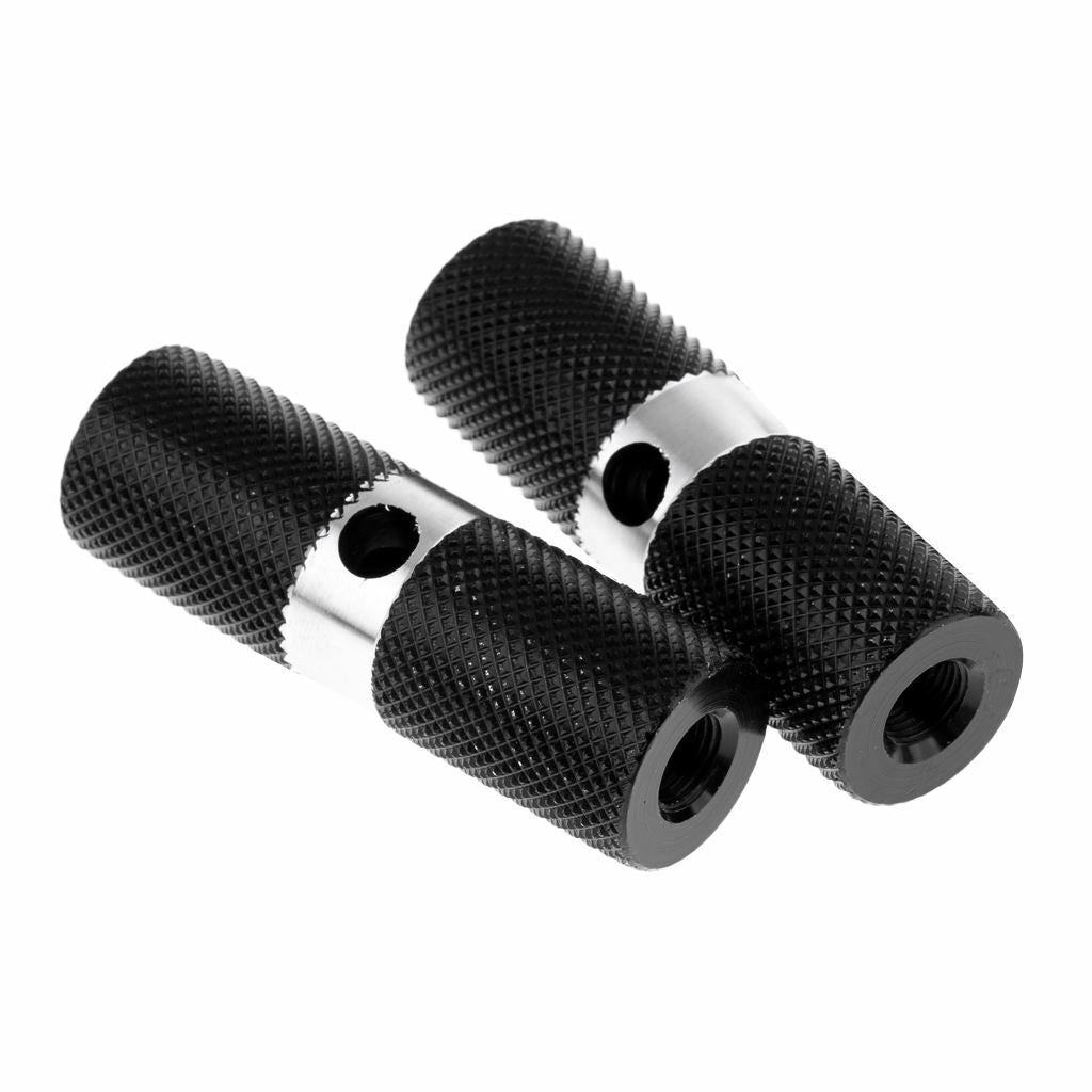 2x Cylinder BMX 3/8 inch  Foot  Pegs  Bicycle Accessories Black