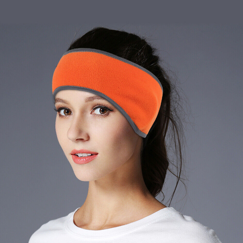 Winter Cycling Ear Protection Hair Band Ear Warm Fleece Headband (Orange)