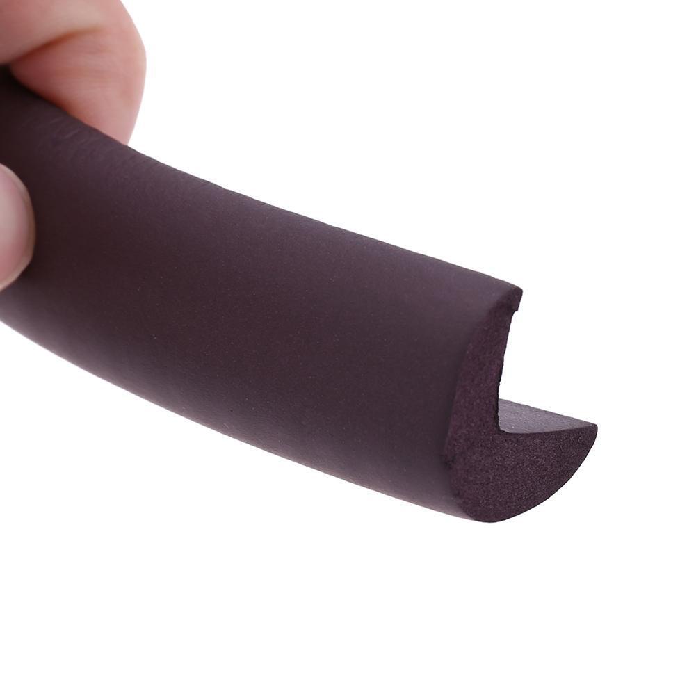 2m Baby Safety Desk Edge Corner Cushion Guard Strip Softener Bumper(Coffee)
