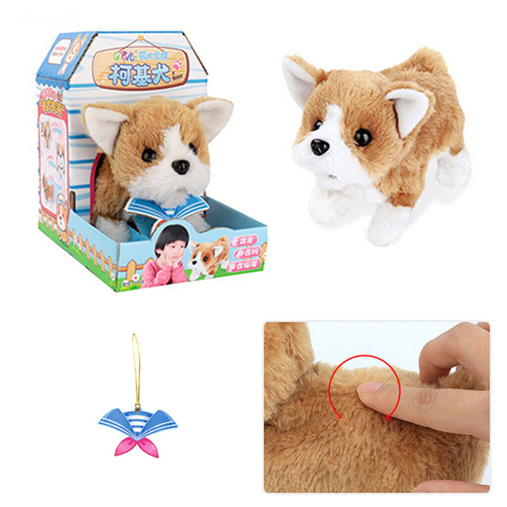 Lovely Electric  Electronic Pet Welsh Corgi Dog Puppy Birthday Gift