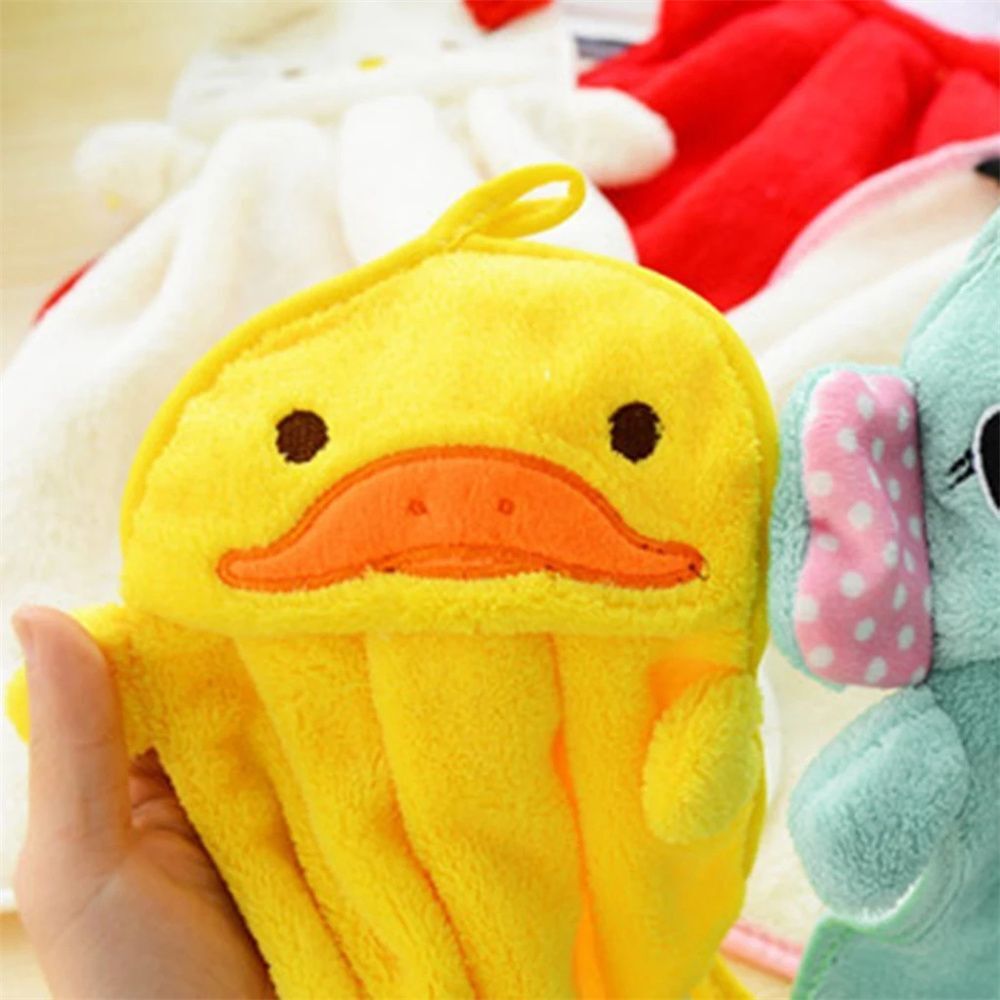 Towel Plush Toddler Soft Hanging Bathing Towel Hand Towel Baby Bath Towels Baby