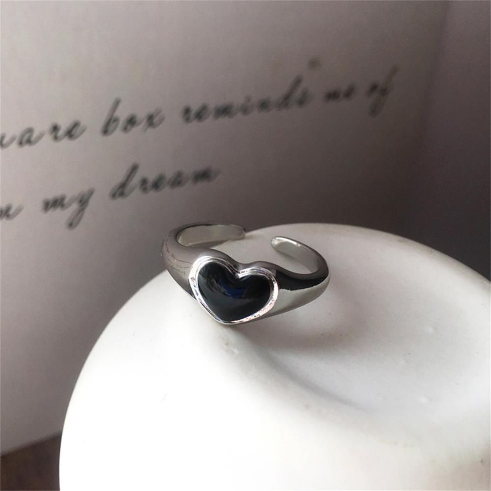 Jewelry Gift Heart Ring Love Ring Opening Design Ring Index Finger Rings