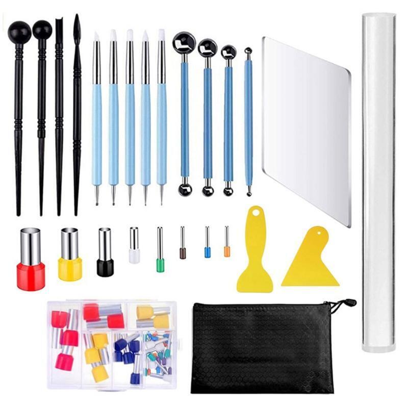 59 Pieces/Set Clay Tools Kit for DIY Cake Fondant Decoration Crafts Supplies