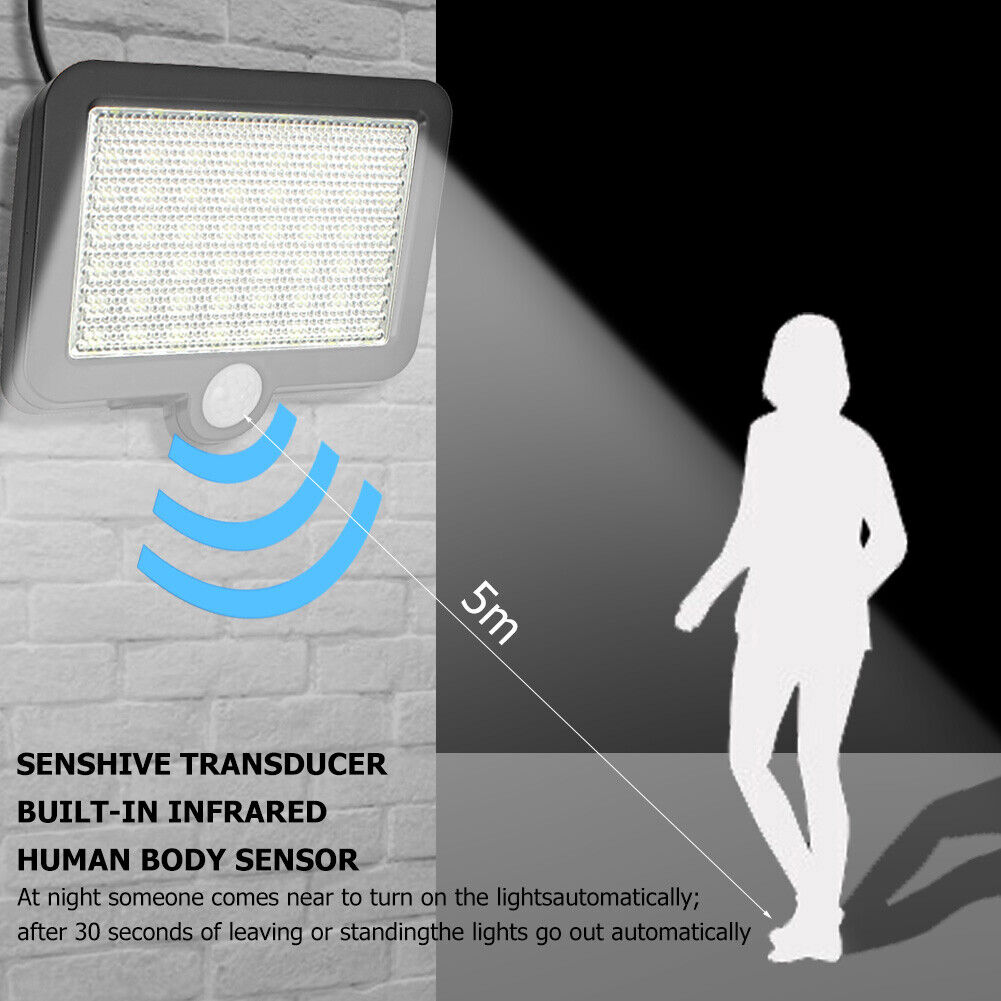COB 56LED Solar Split Lamp Motion Sensor Waterproof Outdoor Night Lighting