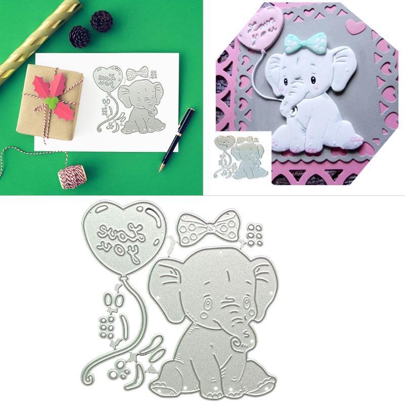 Sitting Elephant Cutting Dies Weeding Party Invitation Cards DIY Decorations