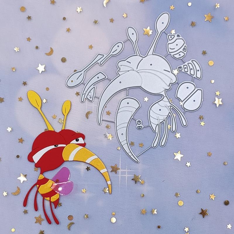 Bumble Bee Metal Cutting Dies Stencil DIY Scrapbooking Album Paper Card Template