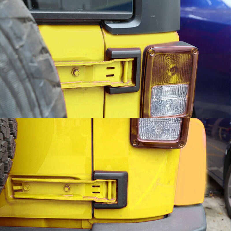 Black Tailgate Spare Tire Hinge Cover Trim Fit For Jeep Wrangler JK 2007-2018