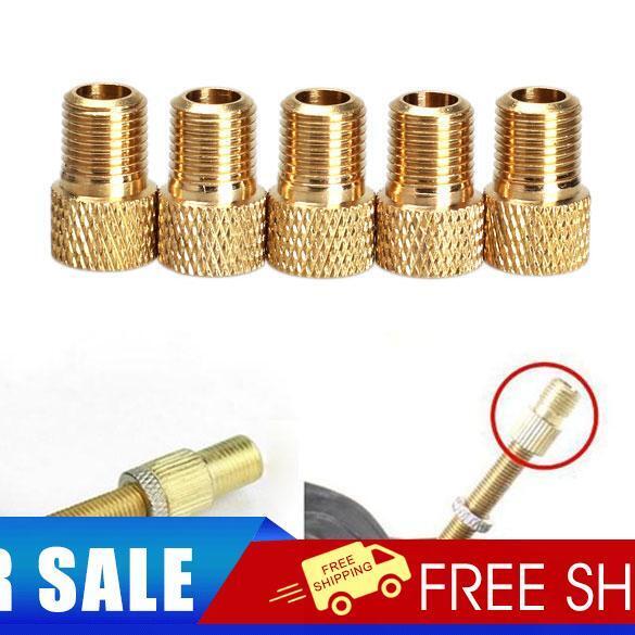 5x Converter Presta to Schrader Bicycle Bike Valve Adaptor Tube Pump Tools