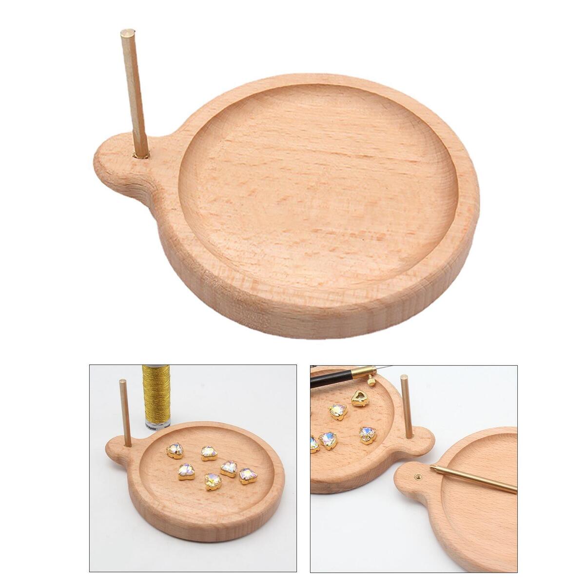 Wood Bead Spinner Bead Loader Spinning Bead Bowl DIY for Bracelet Making