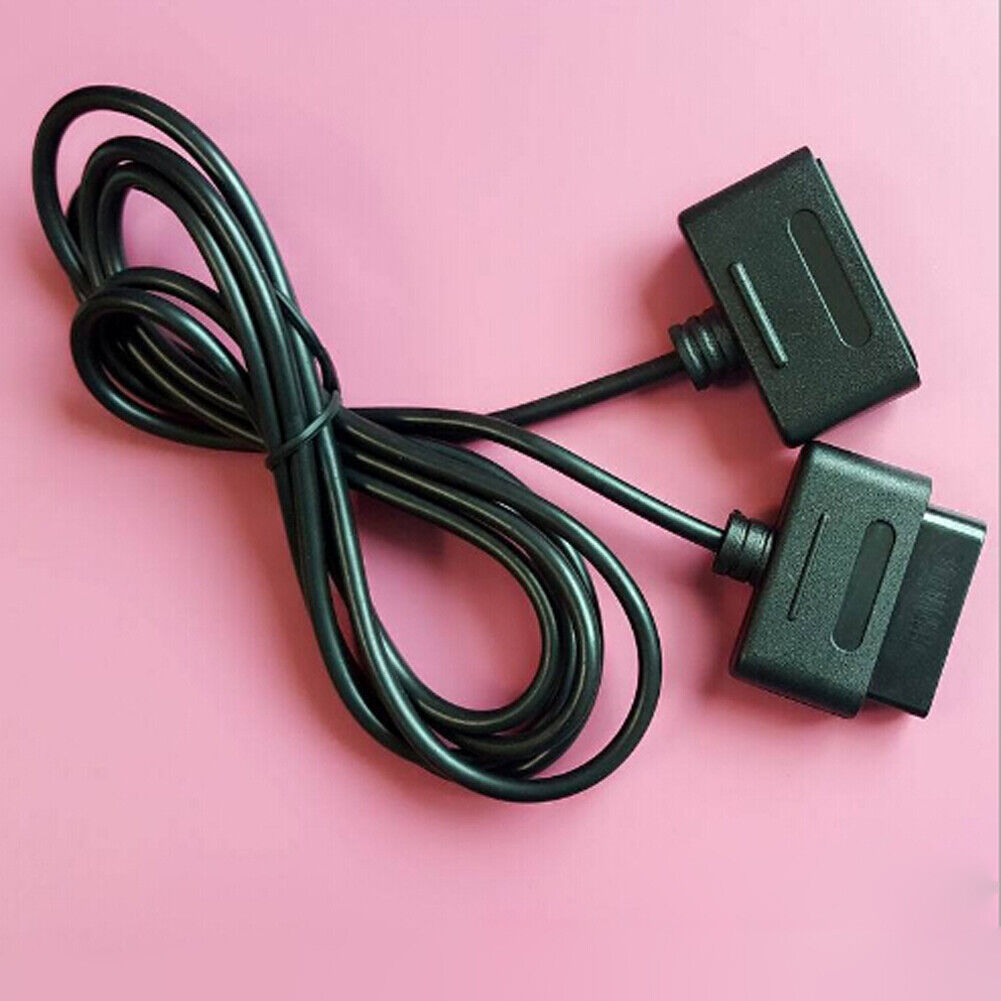 1.8m Game Extension Cable Data Cord for Nintendo SNES Controller (2pcs)