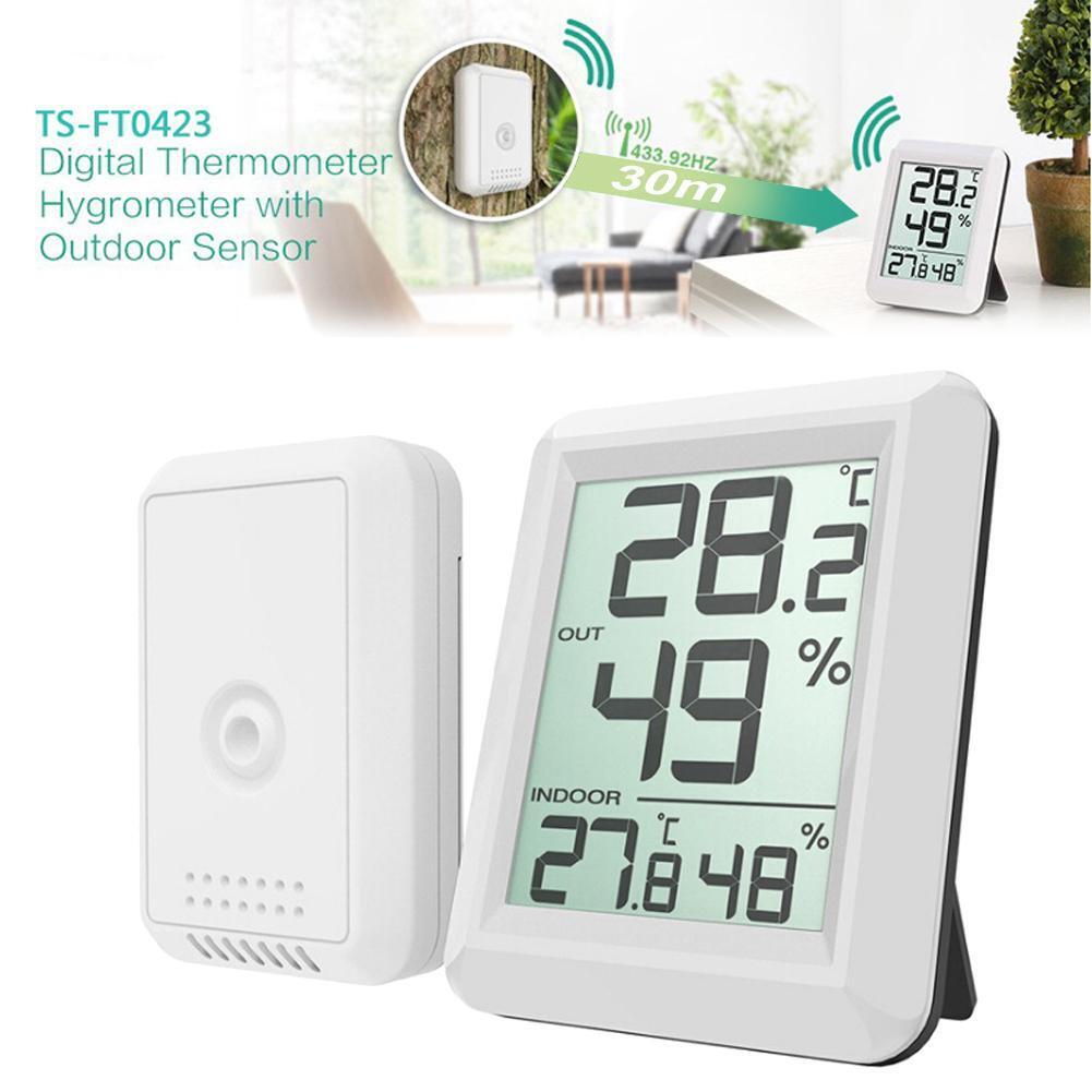 Digital Wireless Hygrometer Indoor Outdoor Thermometer Humidity Monitor