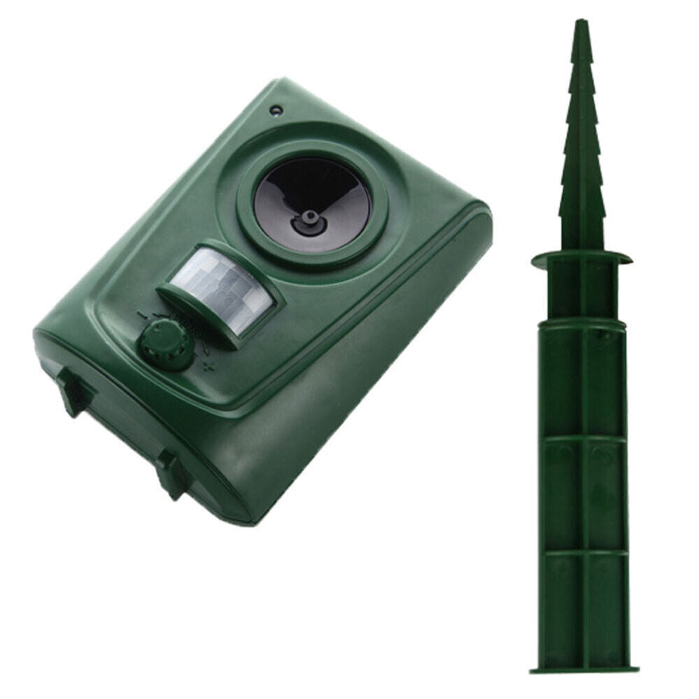 Dog Deterrent Ultrasonic Animal Repeller Bird Fox Scarer Outdoor Pest Repellent