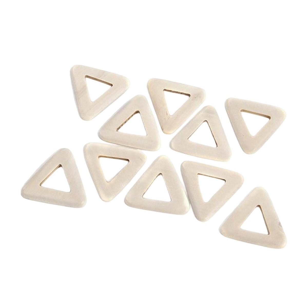 10x Unfinished Wood Slices Earring Blanks Hollow for Jewelry Making Painting
