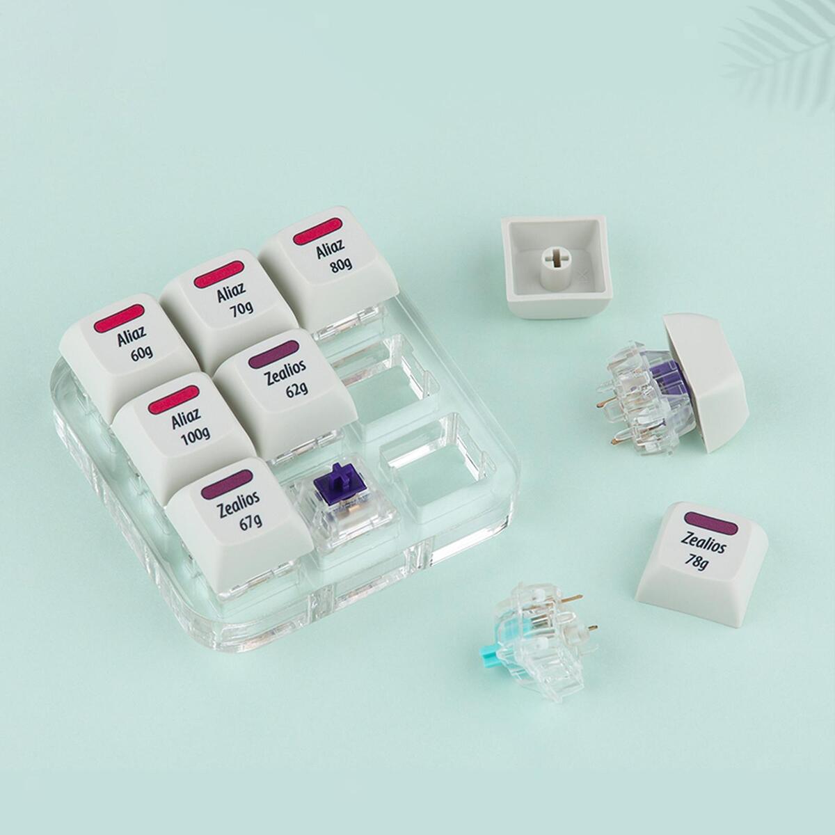 9 Key Switch Tester, Retooled Sampler Printed PBT Keycap Switch Testing Tool for