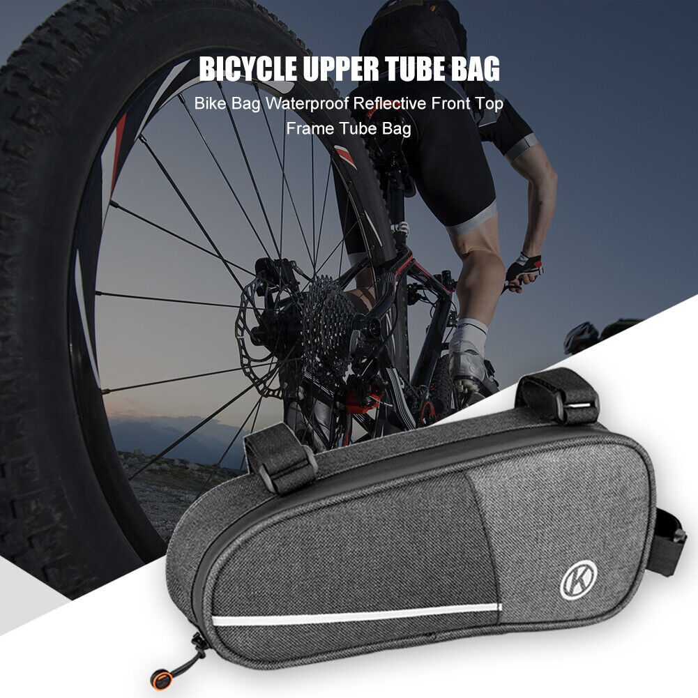 Bicycle Front Tube Bags Big Capacity MTB Bike Frame Pouch Cycling Pannier