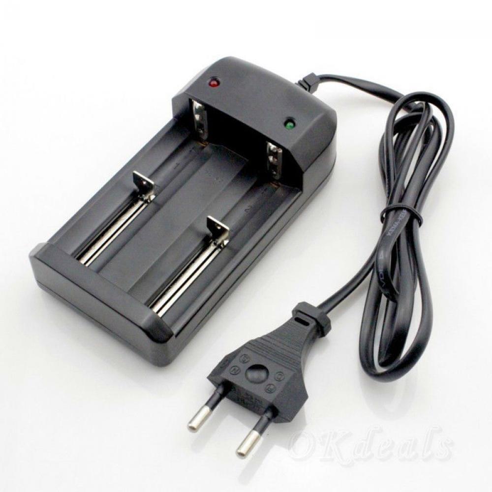 Universal New Auto Off 26650 18650 16340 14500 Eu Plug Battery Charger Li-ion