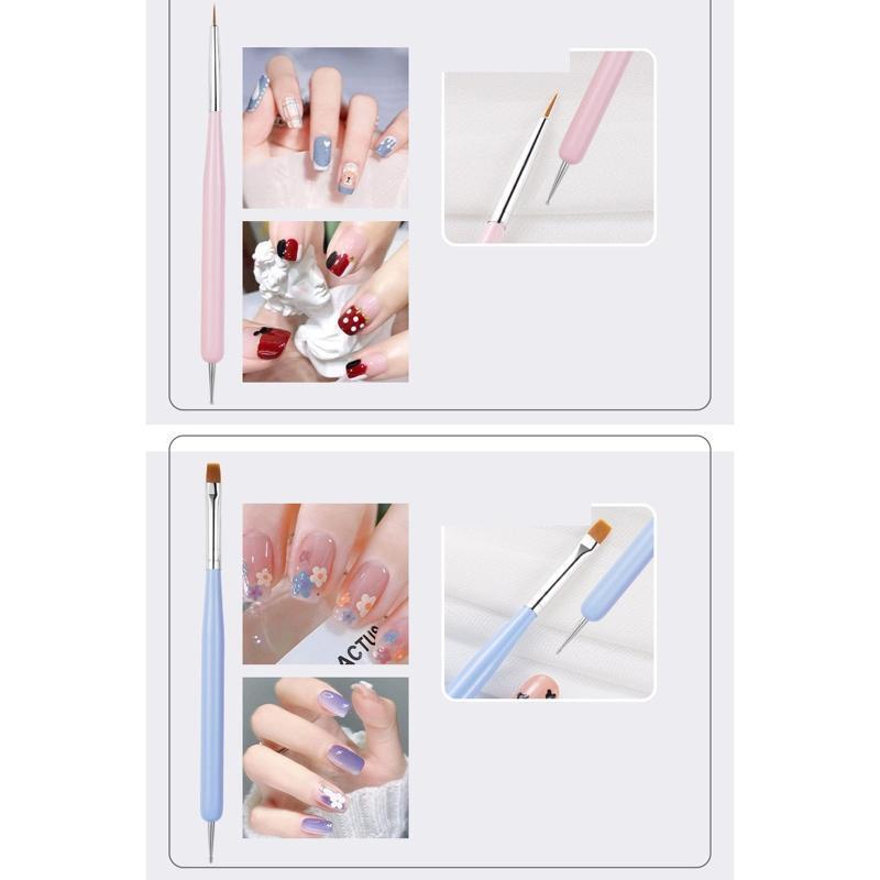 Nail Art Brush Nail Painting Dotting Tool Kit Nail Liner Brush Nail Dotting Pen