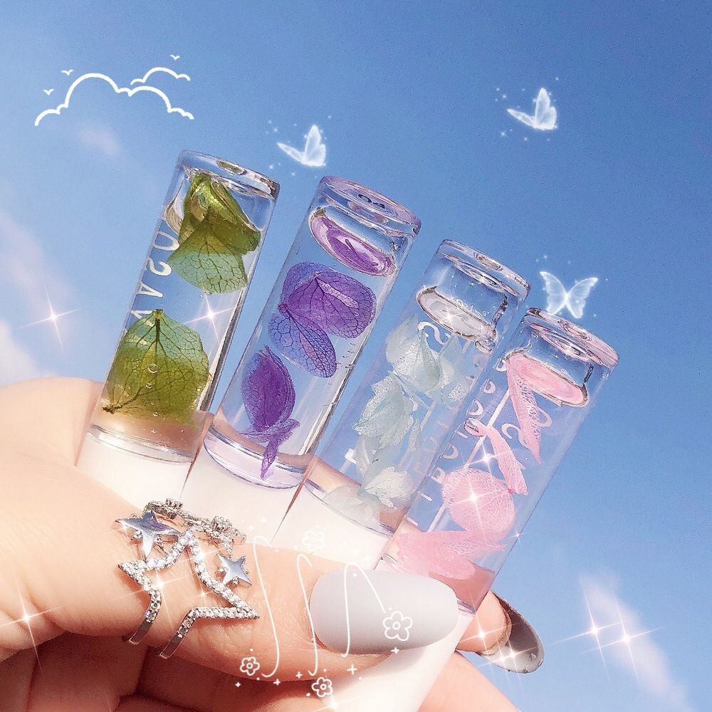 Oil Petal Fruit Lip Gloss Lip Oil Reducing Lip Lines Jelly Moisturizing Lips