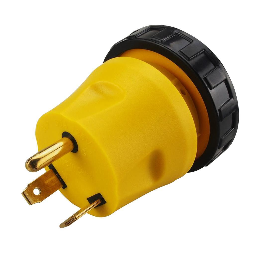 RV Generator Power Adapter 30AMP Male 3-Prong Plug To 30 AMP Female