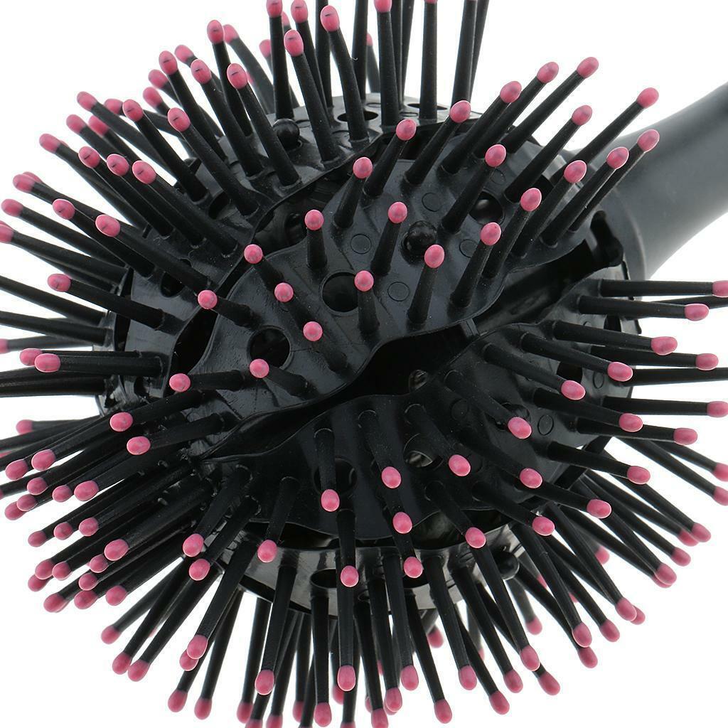 Plastic  Curling Wavy dressing Brush   Massage Comb PINK