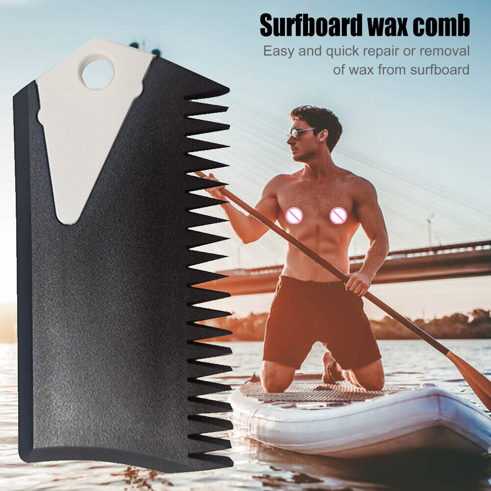 Surfwax Comb Surfboard Paddleboard SUP Surf Wax Removal Comb + Fin Key