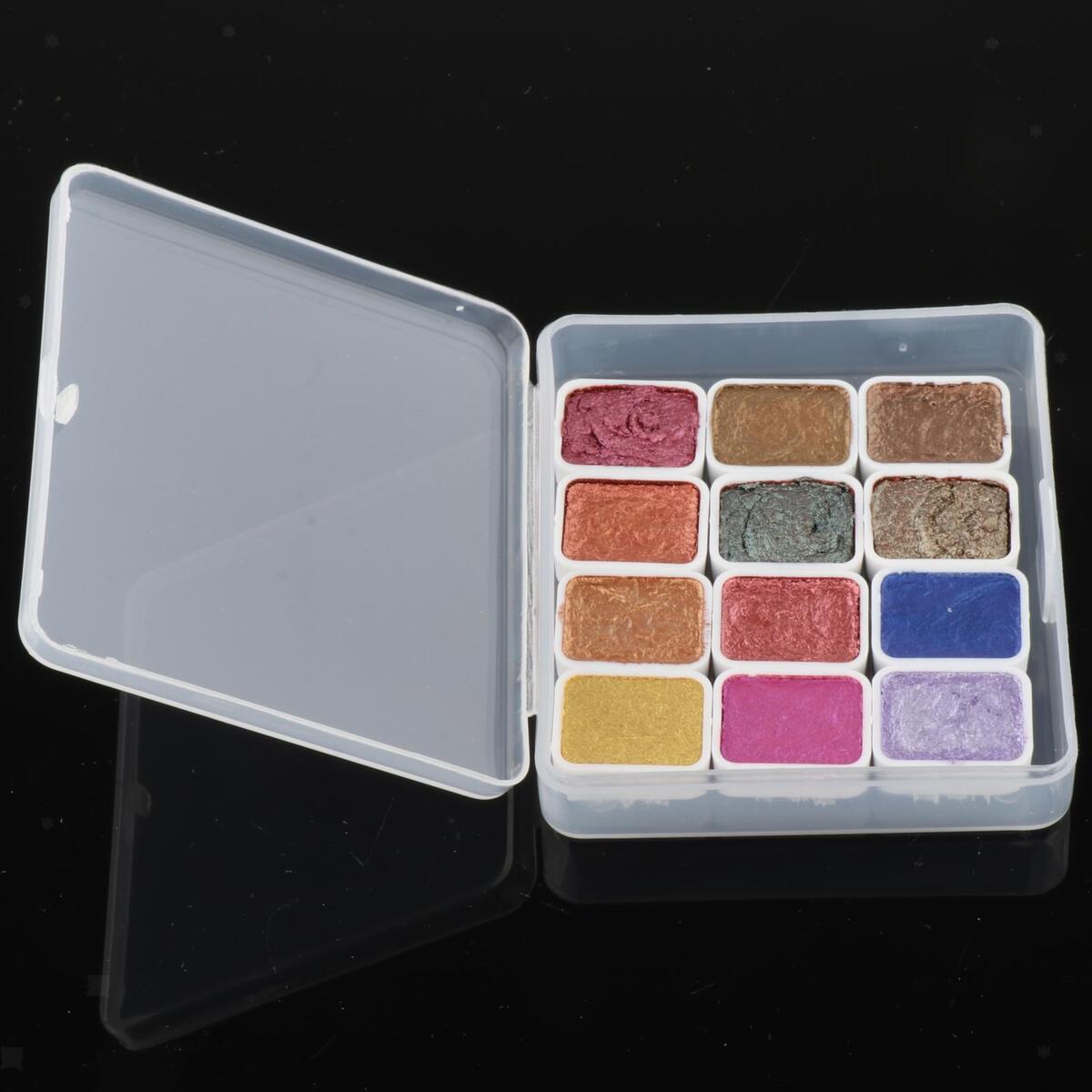 Nail Pigment Solid 12 Colors Pigment Powder Nail Art Powder for Beginners