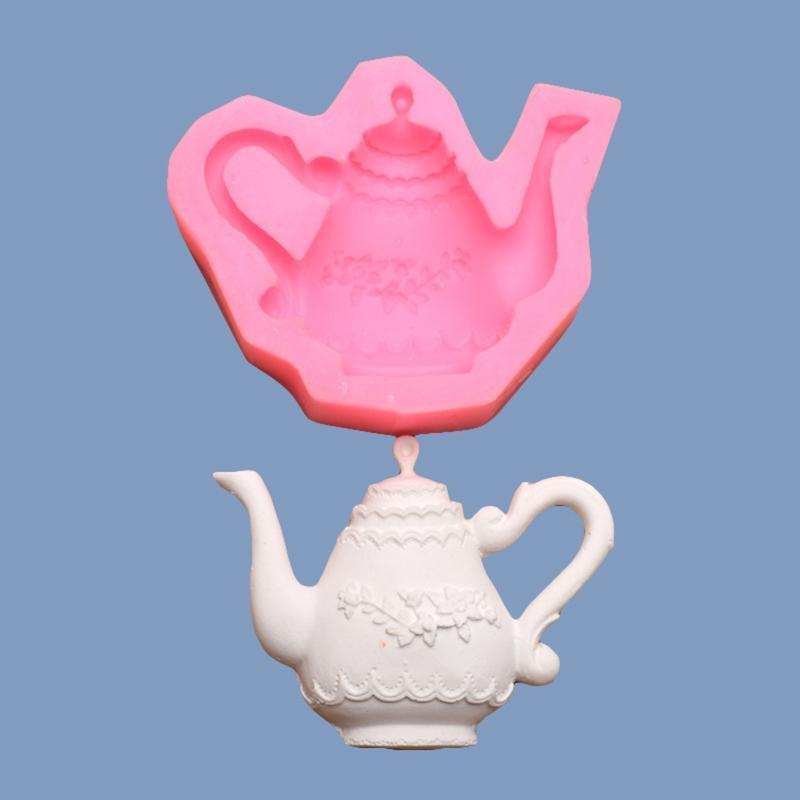 Cartoon Teapot Shape Soap Molds Chocolate Candy Molds Cake Soap Decorating Gift