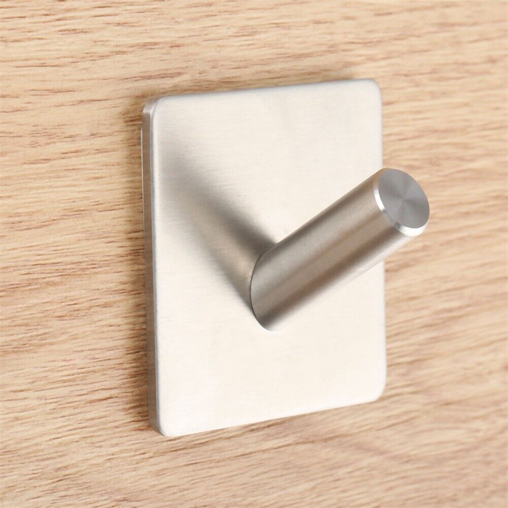 1pc Strong Self Adhesive Sticky Hook Hat Rack Towel Hanger Holder Wall Door DIY