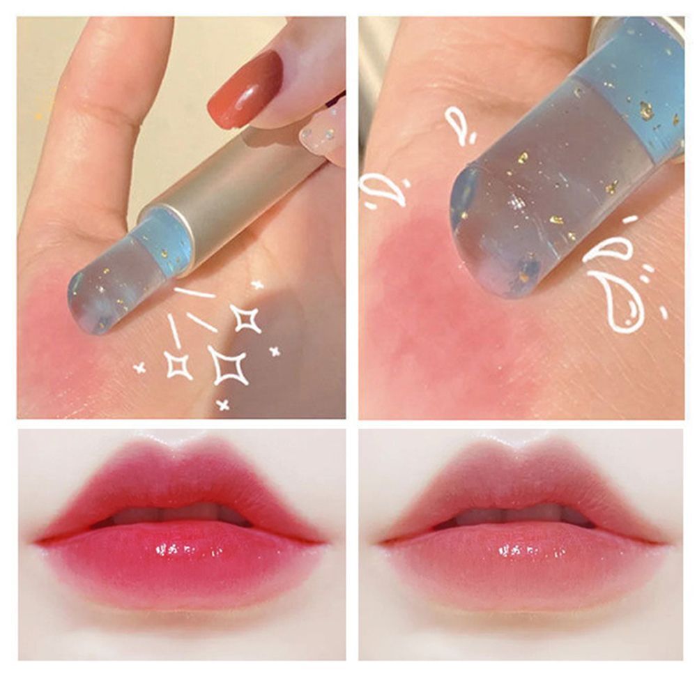 Transparent Lasting student moisturizing Lip Gloss Lipstick Color Changing
