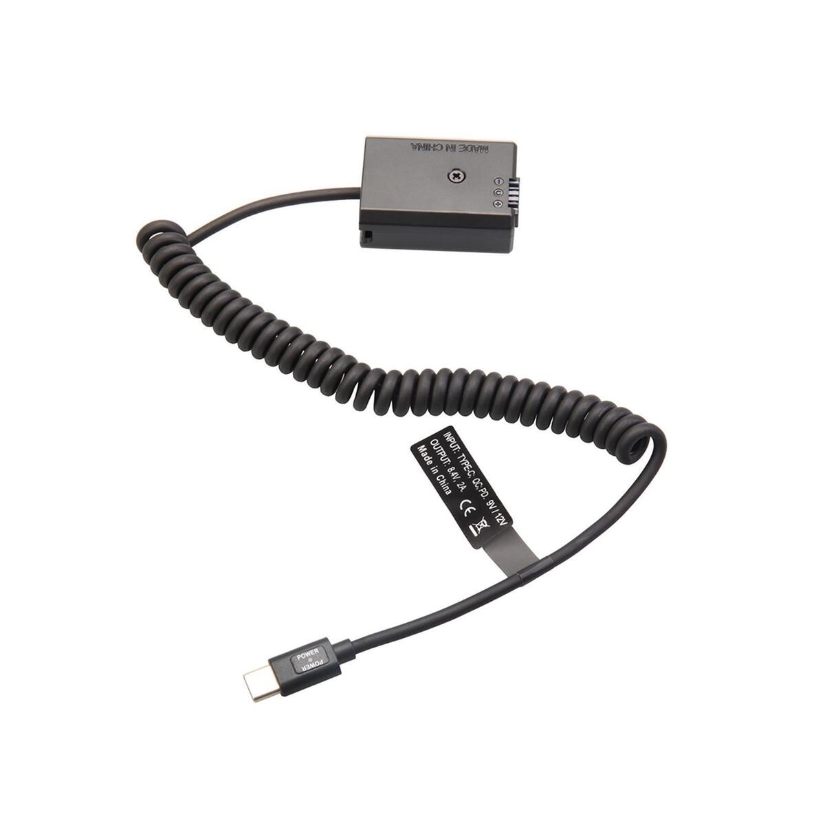 Np Dummy Battery Decoded Adapter, with Type  Cable Replacement for