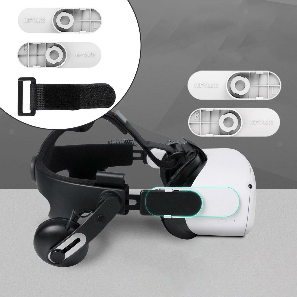 Headband Connector Adapter Removable Reusable for Quest 2